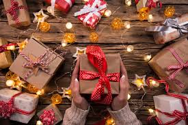 gift boxes wrapped for christmas