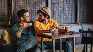 couple sitting over coffee