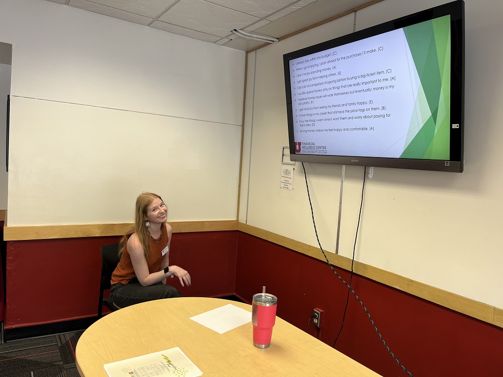 Elsa at a presentation