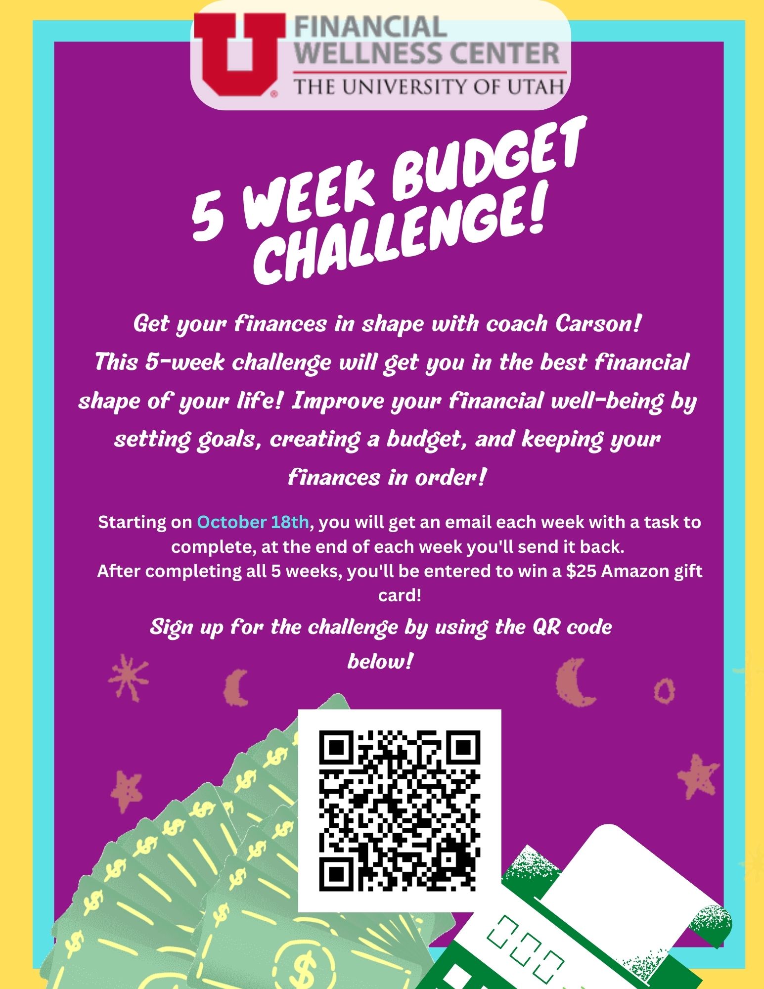 sign up to join our budget challenge