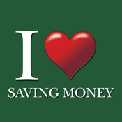 i love saving money logo